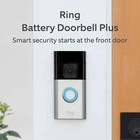 New - Ring Battery Doorbell Plus Smart Wifi Video Security Camera Satin Nickel