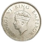 1940 British India 1 4 Rupee Silver Coin Km 545 Wwii Era Use   Arab Gulf States 