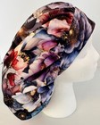 Beautiful Dark Flowers Print Size Large Medical Bouffant Scrub Cap Surgery Hat