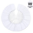 1000 Blank White Merchandise Price Tags With Strings Size  5 Retail Strung Labe