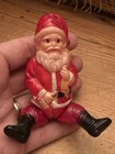 Antique Celluloid Christmas Santa Claus Jointed Legs