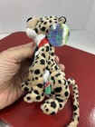 Coca-cola Leopard Plush Stuffed Animal 5  Bean Bag Toy 1998 Coke Bottle Promo