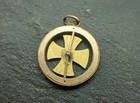 Original German Ww1 Patriotic Jewelry Pendant Iron Cross 1914