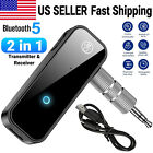 Usb Wireless Bluetooth 5 0 Transmitter Receiver 2in1 Audio Adapter 3 5mm Aux Car