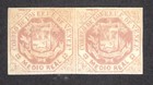 Venezuela  1865  Scott 018  Horizontal Pair Mint Not Gum  Complete Edges  Ebv764