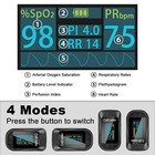 Fingertip Pulse Oximeter Accurate Blood Oxygen Saturation Level Pi Pr Rr Monitor