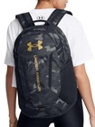 Under Armour Unisex Hustle 6 0 Backpack  Black metallic Gold  One Size