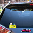 Sponge Peeking Vinyl Sticker For Laptop Car Decal Boat Aussie Funny