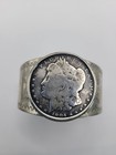 Morgan 1904 Silver Dollar Coin Cuff Bracelet 925 Thunderbird Jewelry Maker 62g
