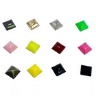 10 15mm Pyramid Shape Metal Punk Studs For Leather Craft Handbags Clothing Coats