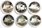 6pc Canada Proof Silver Dollar Commemoratives 5-1987 1-1981