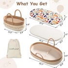 Boho Baby Changing Basket  Moses Basket For Newborn
