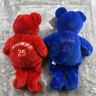 Salvino s Big Bammers Plush Bear Lot 2 Mark Mcgwire  25 Sammy Sosa  21 1999