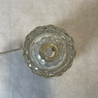 Vtg Clear Glass Table Top Night Light Accent Lamp Round With Glass Base 4 5 In