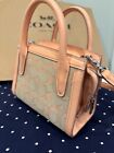 Ct756 Nwt Auth Coach Andrea Mini Carryall Sig Jac Leather Blush Bag Handbag Case