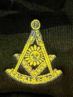 Masonic Past Master Stocking Hat Knit Cap Camouflage Embroidered Warm Winter New