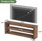 63  Solid Wood Tv Stand For Tvs Up To 75   3-tier Farmhouse Entertainment Center