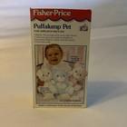 Vintage Fisher Price Puffalump Pet Blue Bear W rattle Rare New In Box