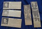  5  1940s Pittsburgh Hornets Hockey Newspaper Clippings - Tony Hemmerling  Etc 