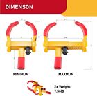 Cartman Heavy Duty Trailer Lock Wheel Clamp 2 Pack 4 Alike Keys