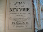 Original 1930 New York City Nyc Atlas Linen Map 67 - 76 East Side East River