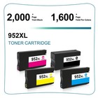 Printer Ink 952 Xl 952xl For Hp Officejet Pro 8702 8710 8210 8715 8716 7740 -4pk