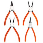 4pcs Heavy Duty 7  Circlip Plier Snap Ring Plier External Internal Kit W  Pouch
