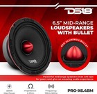 Ds18 4x 6 5  Midrange Loudspeaker With Speaker Connector Adapter - 4 Speakers