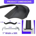 1   Rv Trim Molding Insert  50  Uv-resistant Rv Weather Stripping Exterior  H   