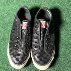 Converse Shoes Women 8 One Star Checker All Star Tennis Sneakers Black Sequin