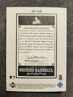 2005 Upper Deck Origins Scott Rolen Old Judge Materials Game Used Worn Jersey