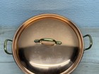 Vtg Tagus Copper Pot 8  1 750ml With Lid   Brass Handles