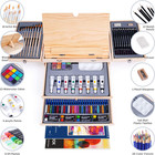 85 Piece Deluxe Wooden Art Supplies  Art Kit With Easel And Acrylic Pad  Art Set