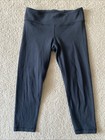 Girls Ivivva Cropped Leggings Size 8 Black
