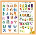 52pcs Magnetic Letters And Numbers Large Fridge Magnets For Toddlers 1-3 Cute An