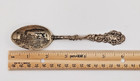 Antique Sterling Silver Souvenir Spoon St  Louis Paddlewheel River Boat Cherub B