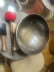 The Ohm Store 9  Singing Bowl Set- Saturn Hammered Bronze Nepal