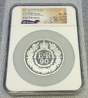 2016 Great Britain 1olb 5oz  Silver Queens 90th Birthday Ngc Pr70  jr 54 