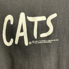 Vintage 80s Cats The Broadway Musical Play T-shirt Adult Size Large Black