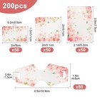 200   White Cardboard Jewelry Display Cards Set For Earrings   Necklaces 4 Styles