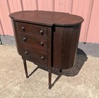 Antique Imperial Solid Mahogany Martha Washington Sewing Cabinet 1920s