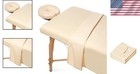 Elegant 3-piece Microfiber Massage Table Sheet Set In Natural - Ultimate Comfort