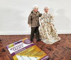 Dollhouse Grandparents Grandma   Grandpa Porcelain Dolls Poseable 1 12 Scale