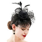 Feather Flower Hair Hat Fascinator On Headband Wedding Royal Party Accessories