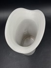 Vintage Japanese Modern Mod White Porcelain Tulip Vase 8  Curated Decor 