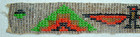 Antique Native American Glass Trade Beads Sash Band Eagle   Mountains  7 5  Fine