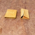Pair Of Antique 1930s Leather Miniature Doll Wallets  Vintage Doll Accessories