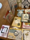 Stamping Up  Lot Of 25 Cards Happy Birthday  Get Well  Etc