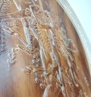 Vintage Carved Wood Wall Plaque Roman Greek Chariot Horses Wall Decor 12 5 