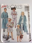 1992 Mccalls 6148 Vtg Sewing Pattern Boy Girls Robe Nightshirt Pajamas Size 8 10